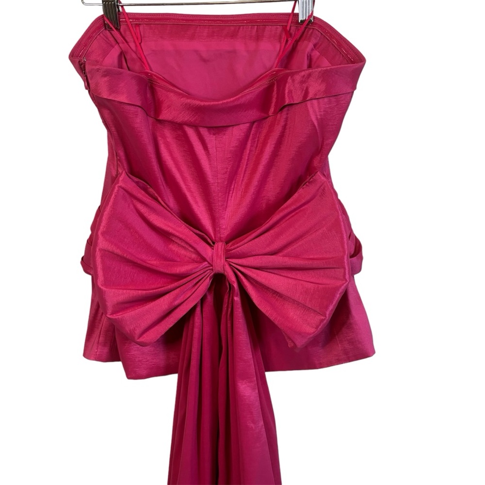 LIKELY Merino Fuchsia Pink Sleeveless Bow Top XS